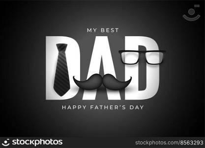 create happy fathers day background design card