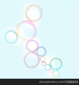 Created colorful spirograph abstract background, stock vector