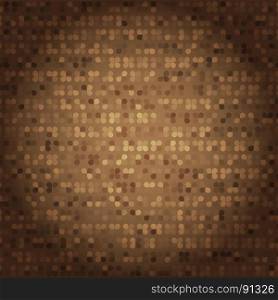 Created vintage style of brown mosaic texture, stock vector