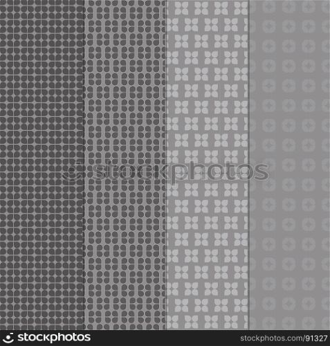 Created vintage style of grey shape pattern background, stock vector