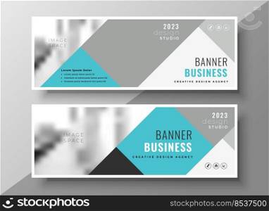 creative abstract business banners elegant design