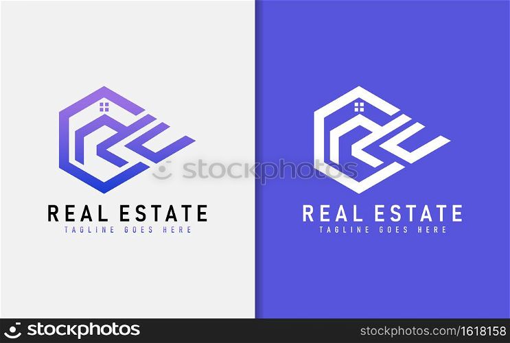 Creative Abstract Real Estate Logo Design. Usable For Architecture, Business, Community, Foundation, Tech, Services Company. Vector Logo Design. Graphic Design Element.