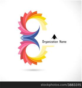 Creative abstract vector logo design template. Corporate business and flower creative logotype symbol. Vector illustration.