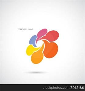 Creative abstract vector logo design template.Vector illustration.