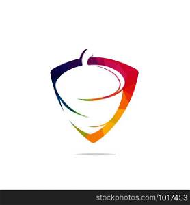 Creative Acorn Concept Logo Design Template. Acorn logo illustration vector template.