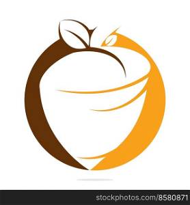 Creative Acorn Concept Logo Design Template. Acorn logo illustration vector template. 
