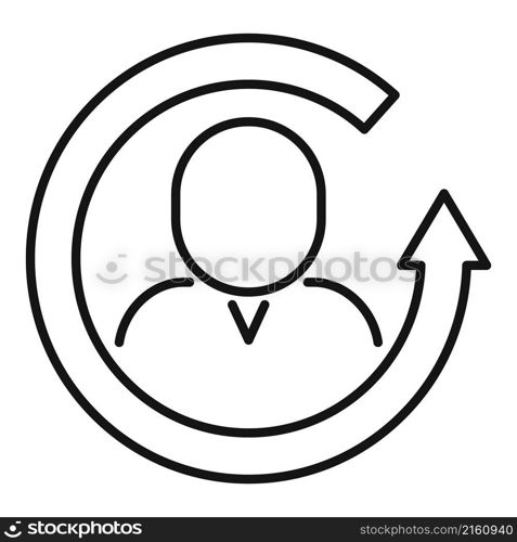 Creative adapt icon outline vector. Business skill. Soft work. Creative adapt icon outline vector. Business skill
