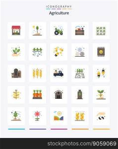 Creative Agriculture 25 Flat icon pack  Such As agriculture. farm. nature. apples. tractor