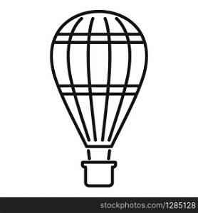 Creative air balloon icon. Outline creative air balloon vector icon for web design isolated on white background. Creative air balloon icon, outline style