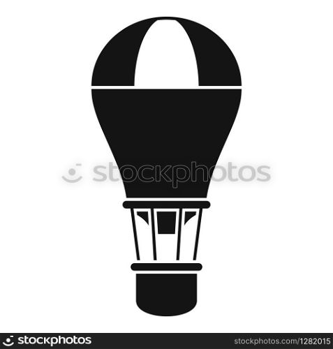 Creative air balloon icon. Simple illustration of creative air balloon vector icon for web design isolated on white background. Creative air balloon icon, simple style