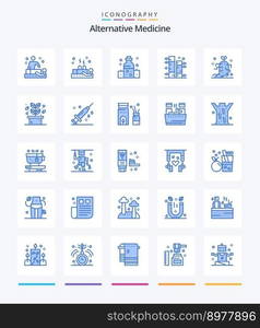 Creative Alternative Medicine 25 Blue icon pack  Such As ginseng. plant. healthcare. garden. bamboo