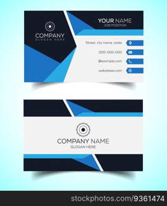 Creative and modern corporate business card template