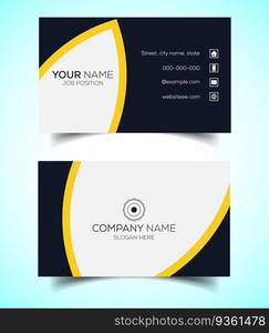 Creative and modern corporate business card template