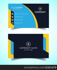 Creative and modern corporate business card template