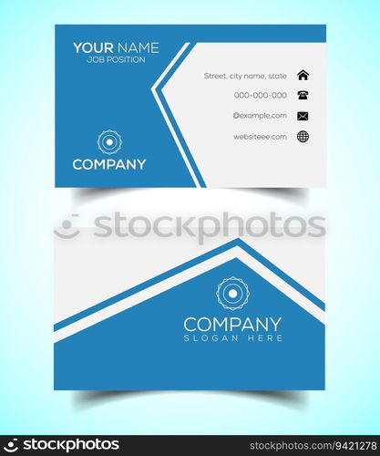 Creative and modern corporate business card template