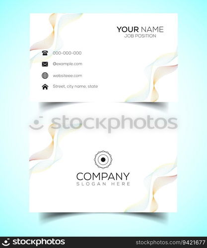 Creative and modern corporate business card template