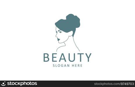 Creative and modern face beauty logo Royalty Free Vector