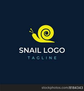 Creative and unique colorful snail and snail shell animal logo design.