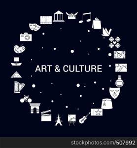 Creative Art and Culture icon Background
