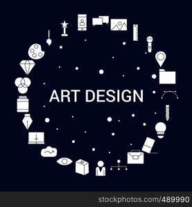 Creative Art and Design icon Background