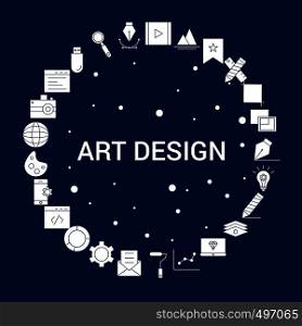 Creative Art Design icon Background