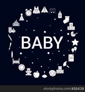 Creative Baby icon Background