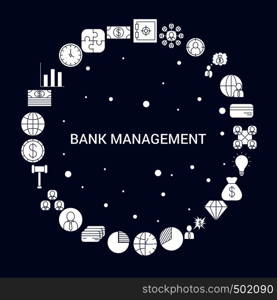 Creative Bank Management icon Background