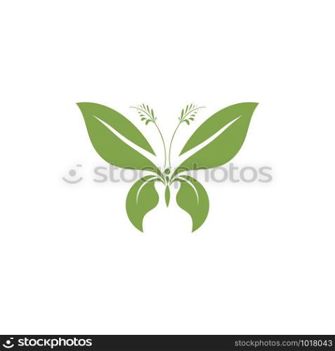creative beauty butterfly logo template