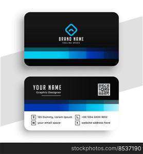 creative blue business card design