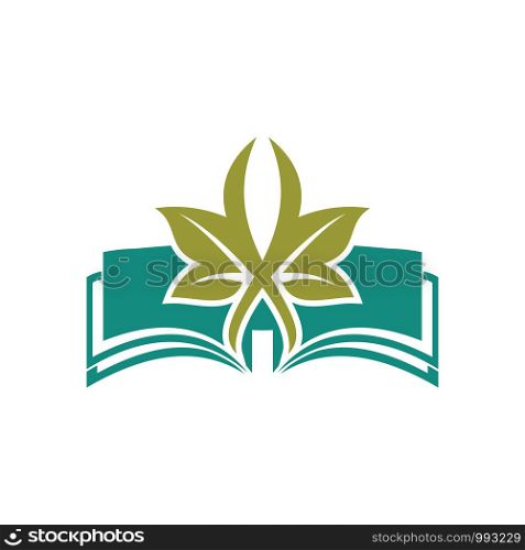 creative book education logo template