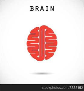Creative brain abstract vector logo design template. Corporate business industrial creative logotype symbol.Vector illustration