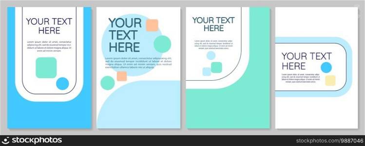 Creative brochure cover template. Business presentation slides. Flyer, booklet, leaflet print, cover design with text space. Vector layouts for magazines, annual reports, advertising posters. Creative brochure cover template