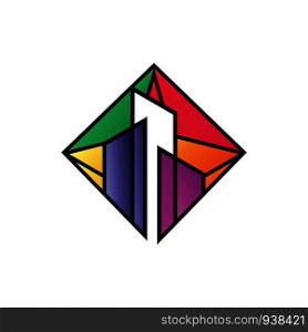 creative building colorful logo template