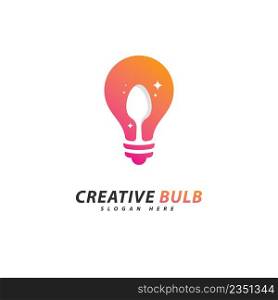 Creative Bulb logo concept vector. Creative Technology Logo design concept 