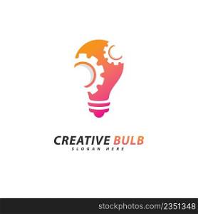 Creative Bulb logo concept vector. Creative Technology Logo design concept 