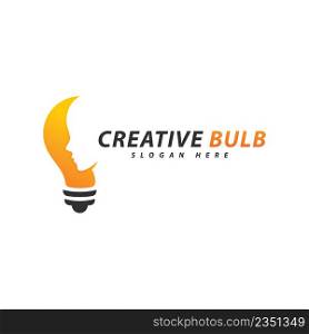Creative Bulb logo concept vector. Creative Technology Logo design concept