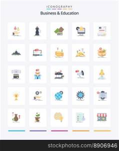 Creative Business And Education 25 Flat icon pack  Such As ecommerce. shopping. knight. wallet. currency
