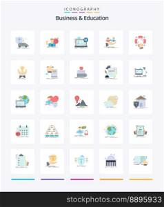 Creative Business And Education 25 Flat icon pack  Such As health. . achieve. website. online