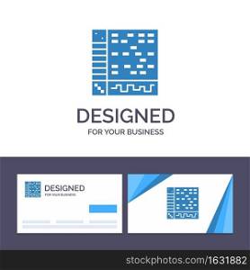 Creative Business Card and Logo template Ableton, Application, Audio, Computer, Draw Vector Illustration
