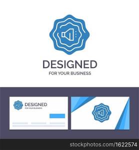 Creative Business Card and Logo template Acoustic Vector Illustration