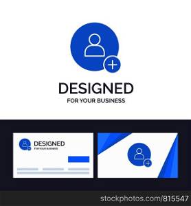 Creative Business Card and Logo template Add, Contact, Twitter Vector Illustration