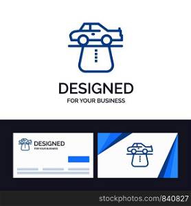 Creative Business Card and Logo template Advantage, Authority, Car, Carpet, Comfort Vector Illustration