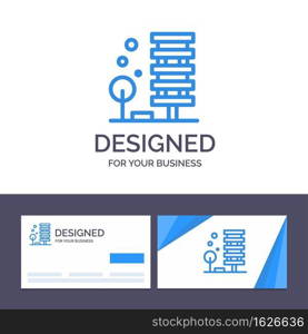 Creative Business Card and Logo template Agriculture, Architecture, Building, City, Environment Vector Illustration