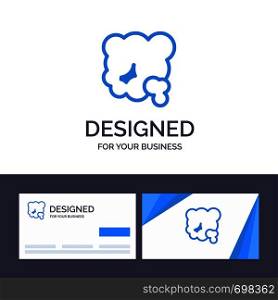 Creative Business Card and Logo template Air, Dust, Environment, Pm2, Pollution Vector Illustration