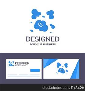 Creative Business Card and Logo template Air, Dust, Environment, Pollution Vector Illustration
