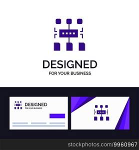 Creative Business Card and Logo template Algorithm, Program, User, Document Vector Illustration