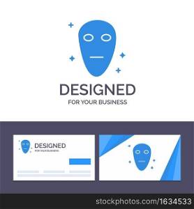 Creative Business Card and Logo template Alien, Galaxy, Space Vector Illustration