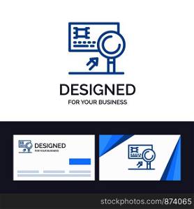 Creative Business Card and Logo template Analysis, Banking, Card, Detection, Fraud Vector Illustration