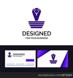 Creative Business Card and Logo template Animal, Cobra, India, King Vector Illustration