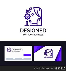 Creative Business Card and Logo template Arch, Love, Wedding, Heart Vector Illustration